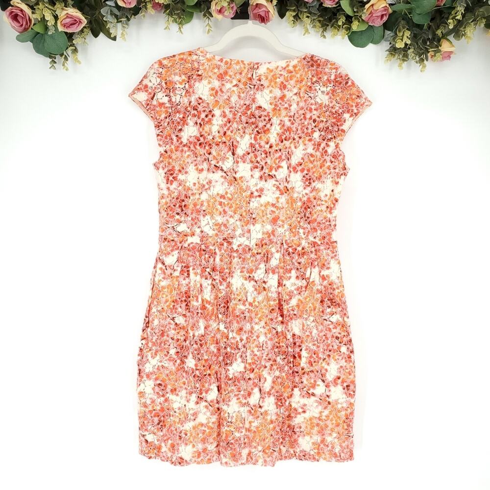 Madewell Watercolor Painted Lace Bloom Dress Size 10 - Picture 2 of 15